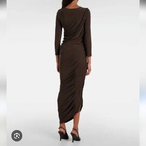 Elegant Cinched Brown Dress 0086
